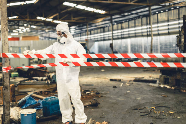 Professional Biohazard Cleanup technician working in Somerset, KY
